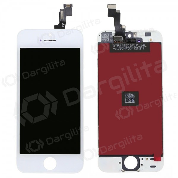 Apple iPhone 5S / iPhone SE ekranas (baltas) (refurbished, originalus)