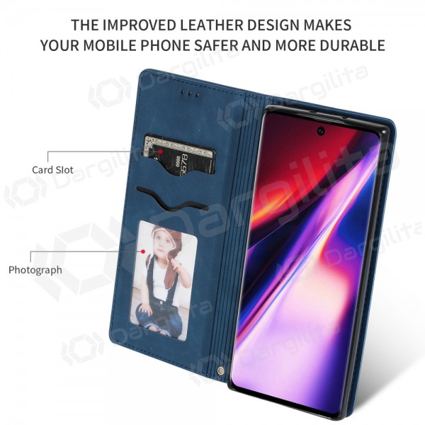 Samsung Galaxy S25 Edge dėklas "Business Style" (tamsiai mėlynas)