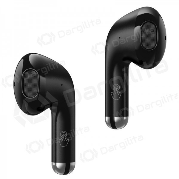 Belaidės ausinės Borofone FQ11 Bluetooth su mikrofonu juodos