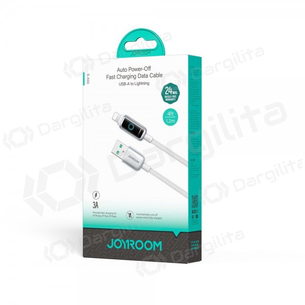 Lightning laidas Joyroom S-A55 StarFlight USB-A į Lightning 1.2 m 3A baltas