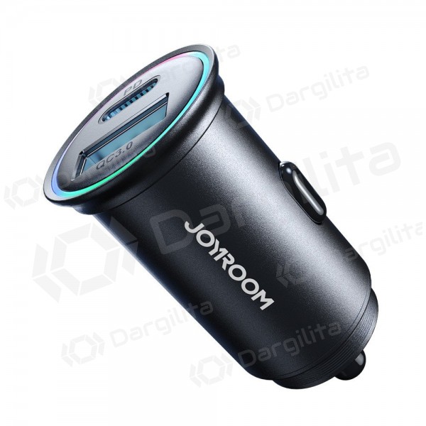 Automobilinis įkroviklis Joyroom JR-CCN04 60 W USB-C + USB-A juodas