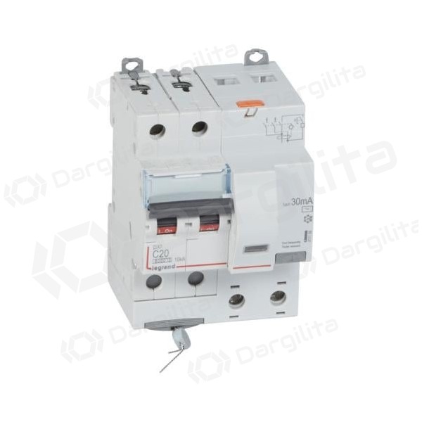 Srovės nuotekio relė su automatiniu jungikliu Legrand 411159 (C, 20A, 4P, 30mA, 230V)