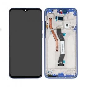 Xiaomi Redmi Note 8 Pro ekranas (mėlynas) (su rėmeliu) (service pack) (originalus)