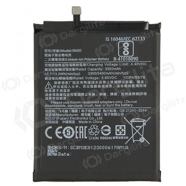 Xiaomi Mi 8 baterija / akumuliatorius (BM3E) (3400mAh)