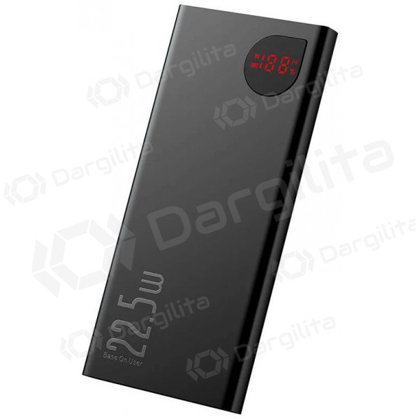 Išorinė baterija Power Bank Baseus Adaman 22.5W 10000mAh juoda PPAD070001