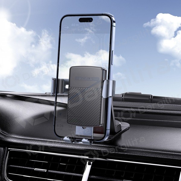 Automobilinis telefono laikiklis Borofone BH119 ant prietaisų skydelio 4.5–7 colių