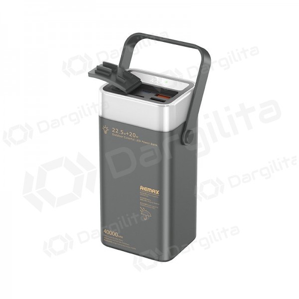 Išorinė baterija (Power Bank) Remax RPP-596 40000 mAh 22.5 W, pilka