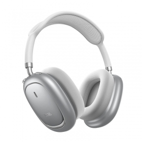 Belaidės ausinės su mikrofonu Hoco W68 ANC Bluetooth sidabrinės