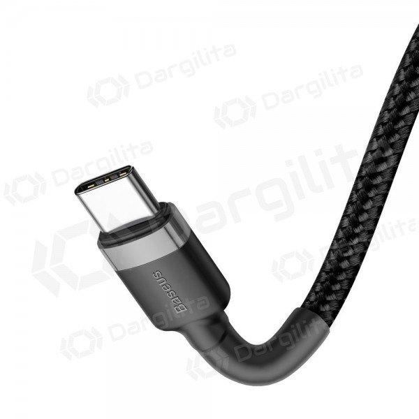 USB-C laidas Baseus Cafule USB-C į USB-C 2 m 60 W PD QC juodas