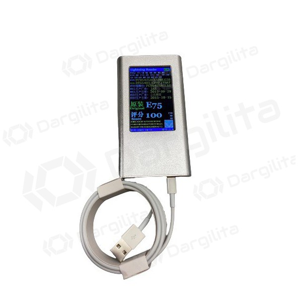 USB kabelis Apple Lightning to USB 2m A1510 / MD819ZM / A (with original E75 chip)