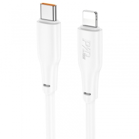 Lightning laidas Hoco X93 USB-C į Lightning 2 m PD 20 W baltas