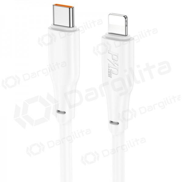 Lightning laidas Hoco X93 USB-C į Lightning 2 m PD 20 W baltas
