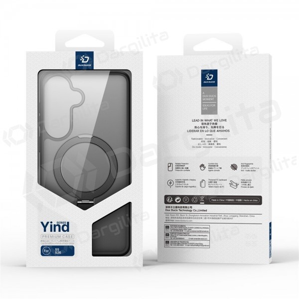 Samsung Galaxy S26+ dėklas "Dux Ducis Yind Magnetic Stand" (juodas)