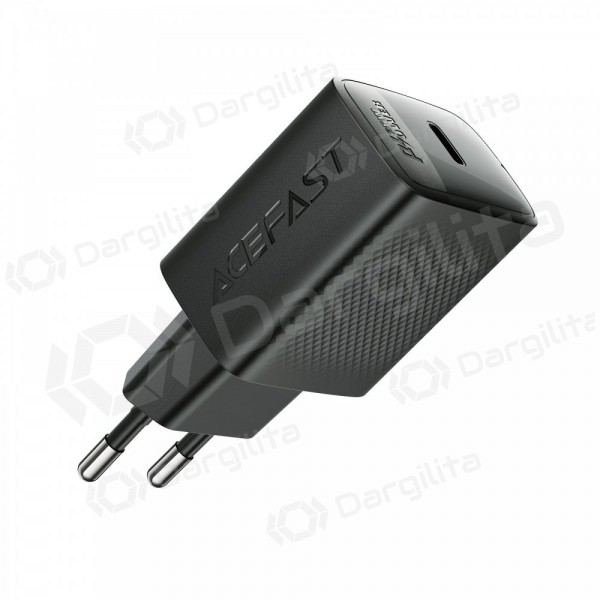 Telefono įkroviklis Acefast A104 25 W GaN USB-C juodas