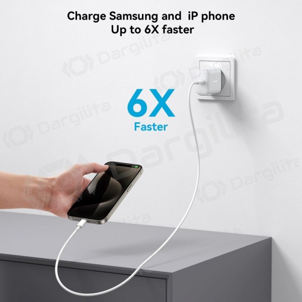 Telefono įkroviklis Joyroom JR-TCF24 30 W USB-C baltas