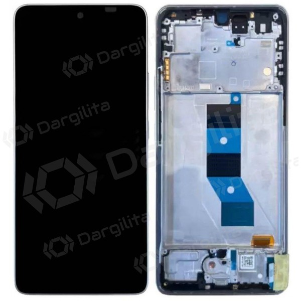 Xiaomi Poco M7 Pro 5G ekranas (sidabrinis) (su rėmeliu) (originalus)
