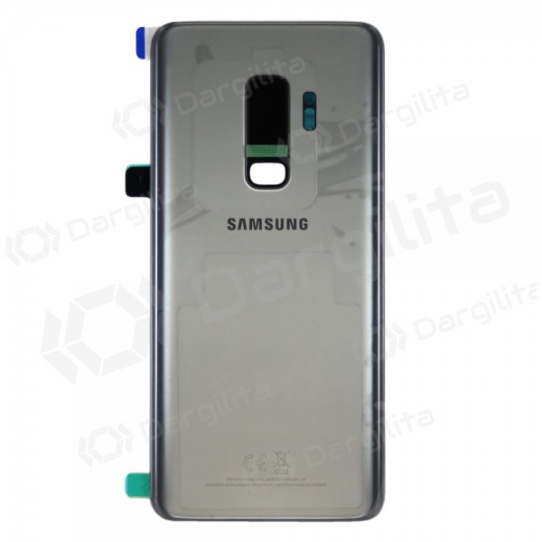 Samsung G965F Galaxy S9 Plus galinis baterijos dangtelis pilkas (Titanium Gray) (naudotas grade B, originalus)