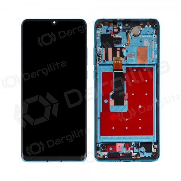 Huawei P30 PRO ekranas (Aurora) (su rėmeliu) (OLED)