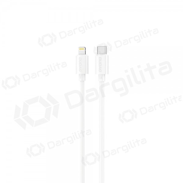 Lightning laidas Dudao L4X USB-C į Lightning 1.2 m 30 W baltas
