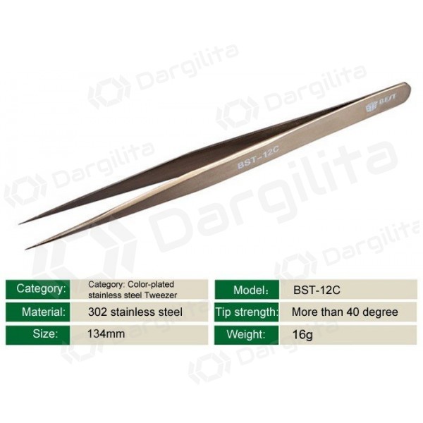 Metalinis pincetas BST-12C