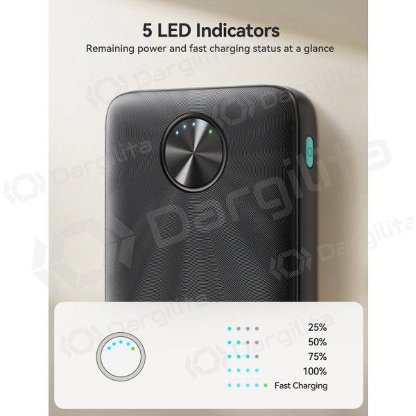 Išorinė baterija Power Bank Joyroom JR-PBF15 22.5W 10000mAh juoda