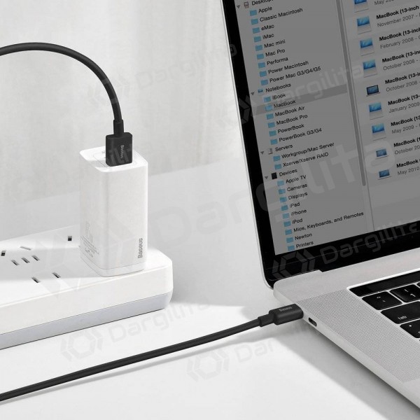 USB-C laidas Baseus Superior USB-A į USB-C 2 m juodas