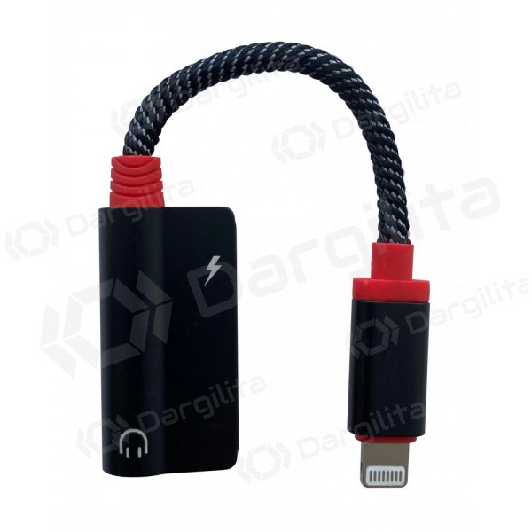 Adapteris ADP22 iš Lightning į 3,5mm (juodas)