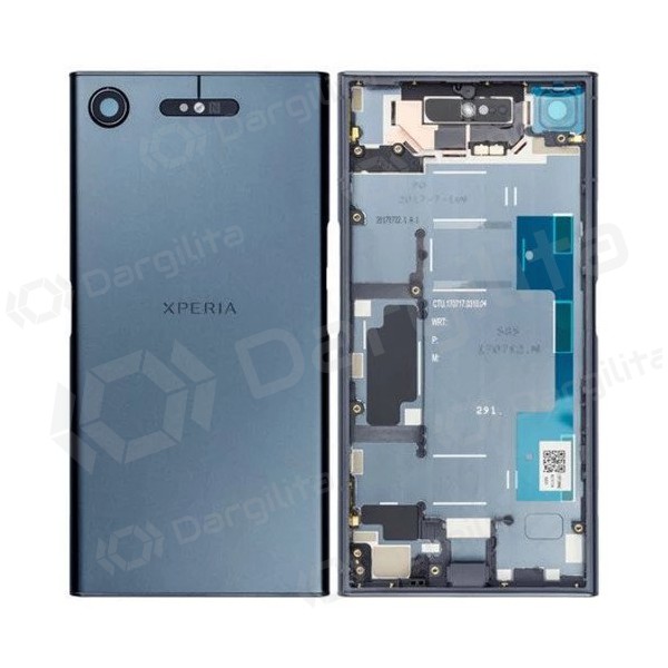 Sony G8341 Xperia XZ1 galinis baterijos dangtelis (mėlynas) (naudotas grade C, originalus)