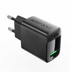 Telefono įkroviklis Acefast 18 W USB-A juodas