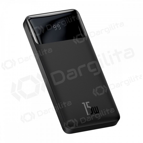 Išorinė baterija Power Bank Baseus Bipow Type-C PD+2xQuick Charge 3.0 15W 10000mAh juoda PPBD050001 Išorinė baterija Power Bank Baseus Bipow Type-C PD+2xQuick Charge 3.0 15W 10000mAh juoda PPBD050001