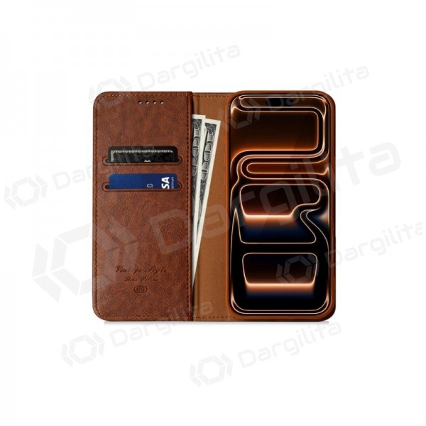 Apple iPhone 13, 14 dėklas "HDD Clasp Wallet Case" (raudonas)