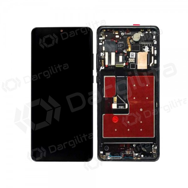 Huawei P30 PRO ekranas (juodas) (su rėmeliu) (OLED)