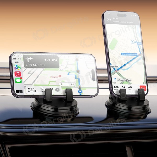 Automobilinis telefono laikiklis Hoco H55 ant prietaisų skydelio 4.5–7 col.