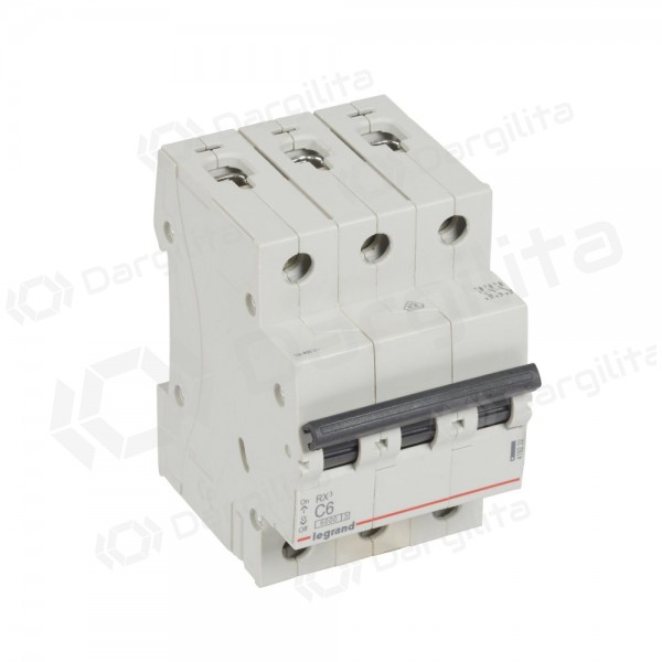 Automatinis jungiklis MCB RX3 Legrand 419232 (6A, 3P, 400V, 6kA)