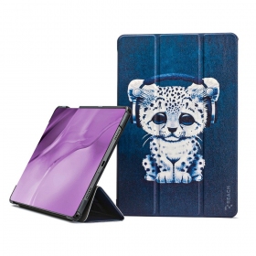 Samsung Galaxy Tab A9+, Tab A11+ dėklas "Smart Leather" (sad cat)