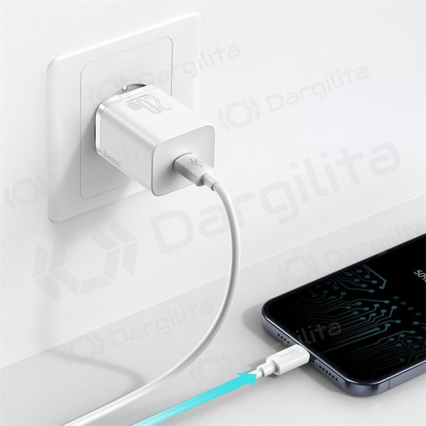 Telefono įkroviklis Baseus Super Si 20 W USB-C PD QC baltas