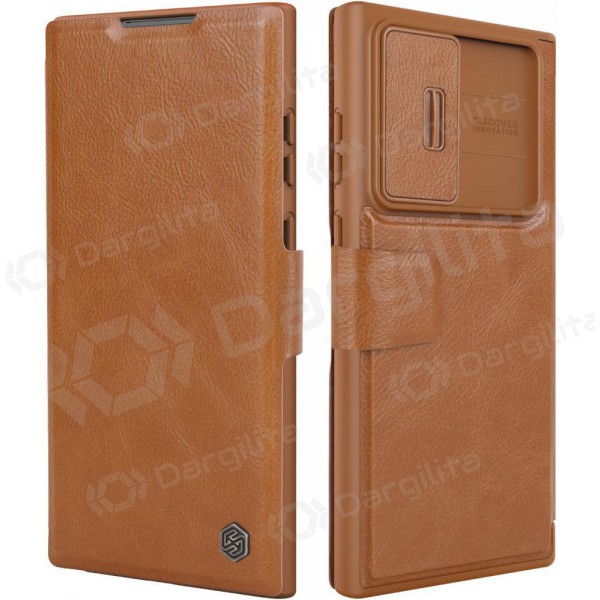 Samsung Galaxy A14 dėklas „Nillkin Leather“ (rudas) Samsung Galaxy A14 dėklas „Nillkin Leather“ (rudas)