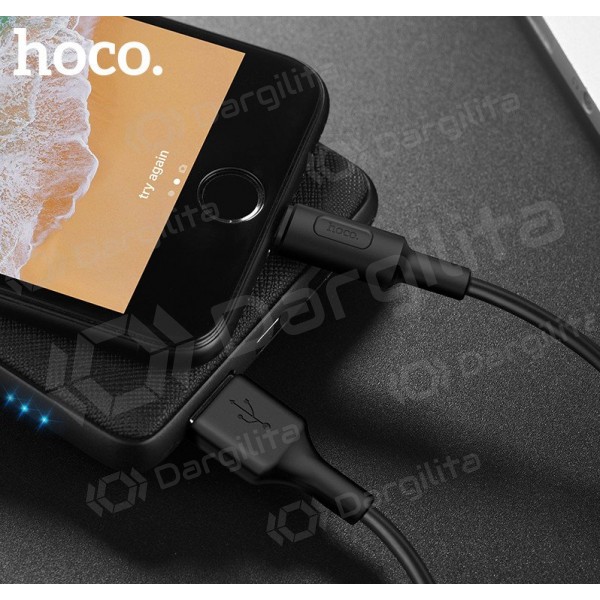 USB kabelis HOCO X25 lightning 1.0m (juodas)