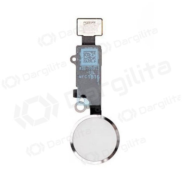 Apple iPhone 7 / iPhone 7 Plus HOME mygtuko jungtis (sidabrinė) (not working pushing and touch id) (Cosmetic Fix Only)