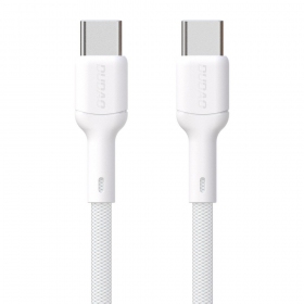 USB-C laidas Dudao L9C USB-C į USB-C 1 m 65 W baltas