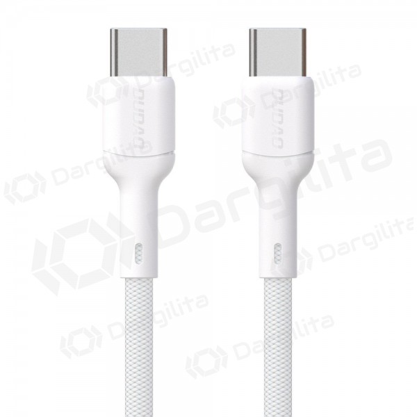USB-C laidas Dudao L9C USB-C į USB-C 1 m 65 W baltas