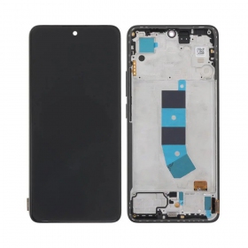 Xiaomi Redmi Note 13 4G ekranas (juodas) (su rėmeliu) (originalus)