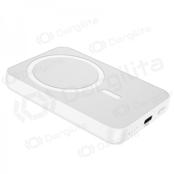 Išorinė baterija Power Bank Hoco J109 PD20W Magnetic 5000mAh balta