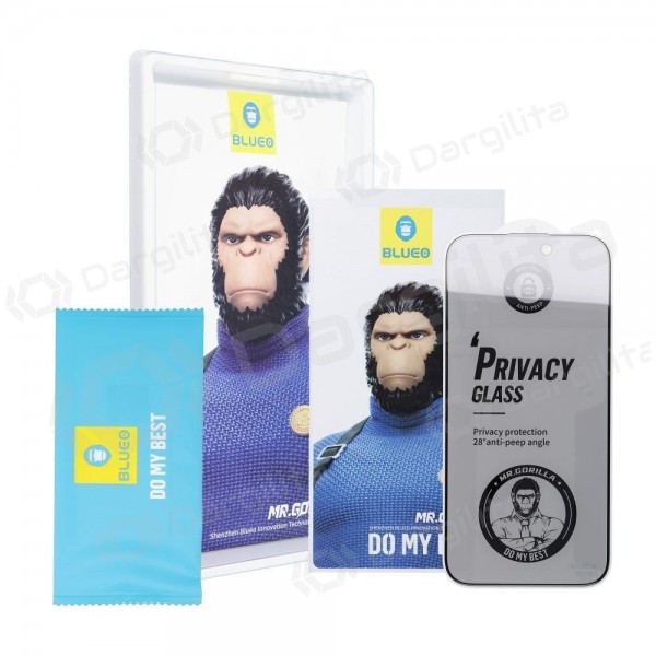 Apple iPhone Air apsauginis stiklas "5D Mr. Monkey Glass" (Strong Privacy)