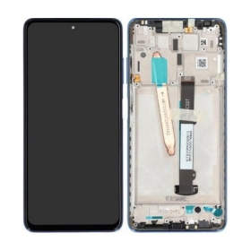 Xiaomi Poco X3 Pro ekranas (mėlynas) (su rėmeliu) (service pack) (originalus)