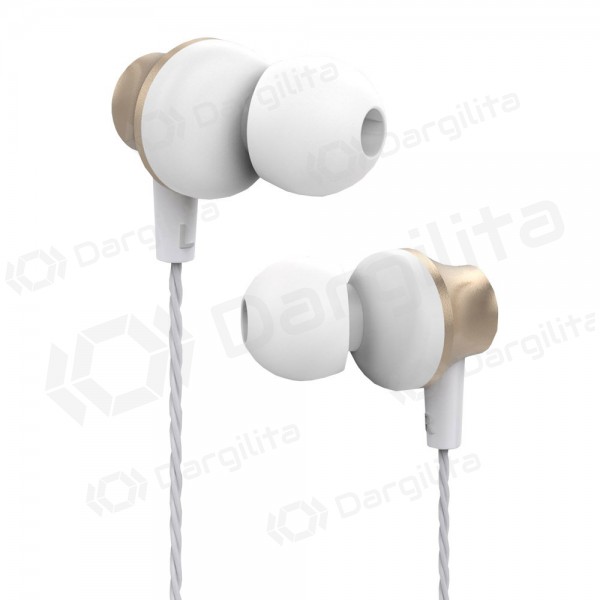 Laisvų rankų įranga Devia Metal In-ear 3,5mm (auksinė)