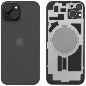 Apple iPhone 15 galinis dangtelis (juodas) (Premium)