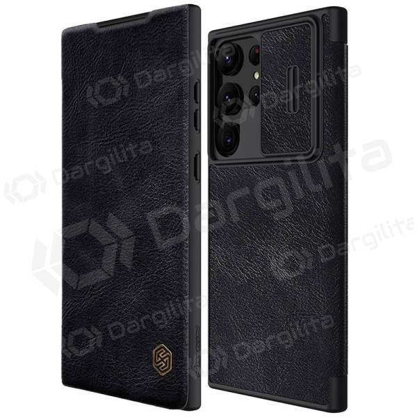 Samsung Galaxy A14 dėklas „Nillkin Leather“ (juodas) Samsung Galaxy A14 dėklas „Nillkin Leather“ (juodas)