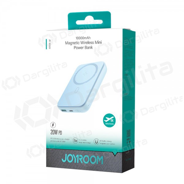 Išorinė baterija Power Bank Joyroom JR-W020 20W Magnetic Wireless 10000mAh mėlyna
