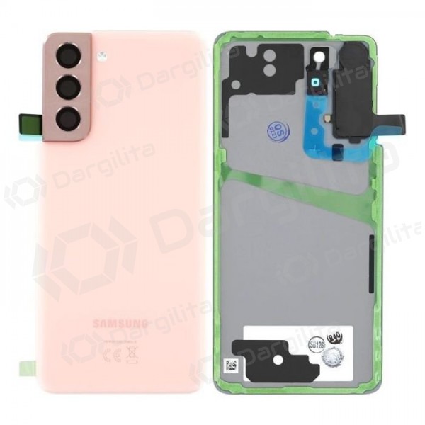 Samsung G991 Galaxy S21 5G galinis baterijos dangtelis (Phantom Pink) (naudotas grade B, originalus)